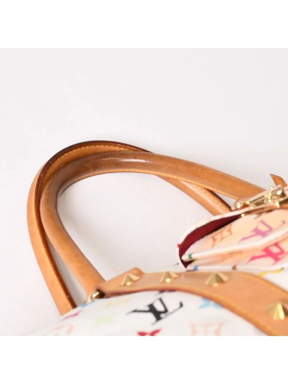 Louis Vuitton Keepall 45 Boston Bag Monogram Multicolor White Takashi Murakami
